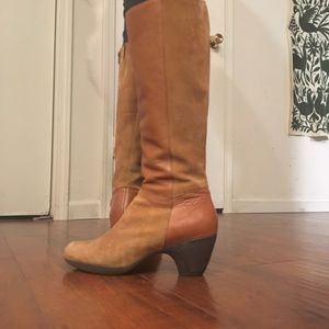 Miz Mooz mixed leather and suede boot, size 9.